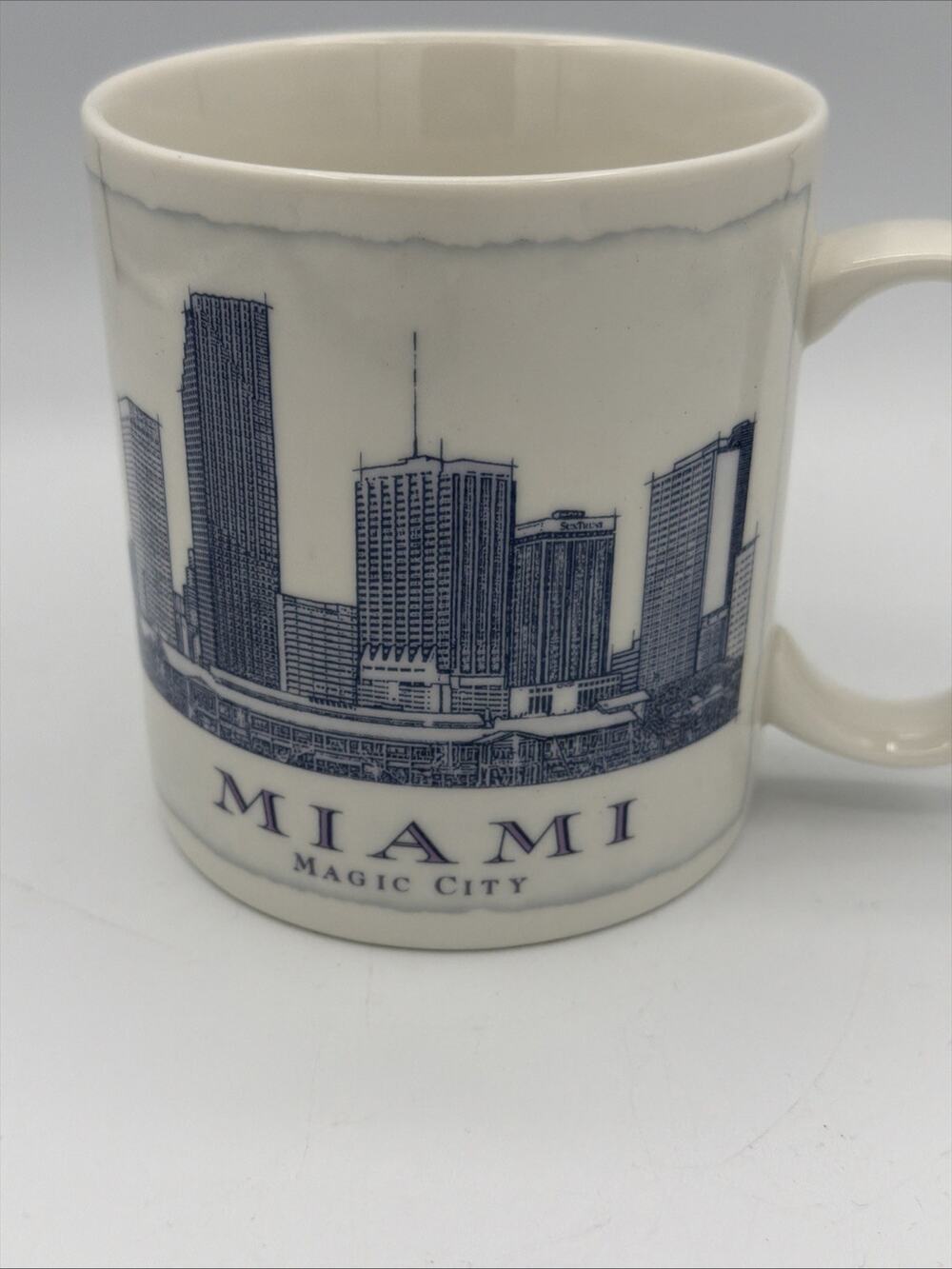Starbucks Miami Florida Magic City Architectural Series Coffee Mug 2007 Blue